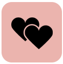 Two Hearts Icon