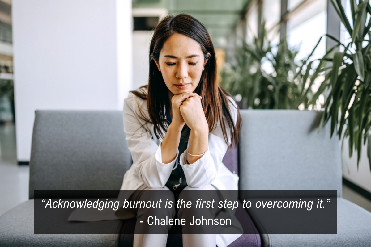 Chalene Johnson experiencing burnout quote - overcome