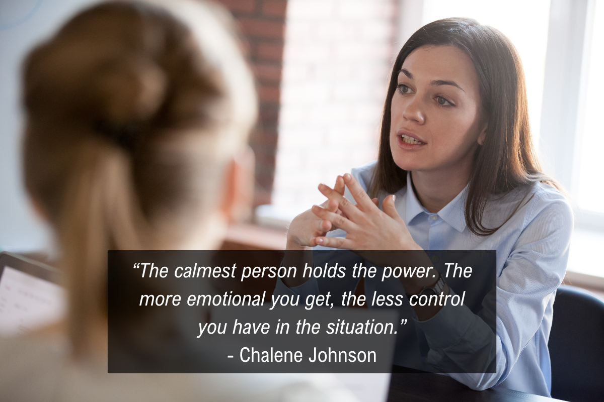 Chalene Johnson how to be more assertive quote - calm