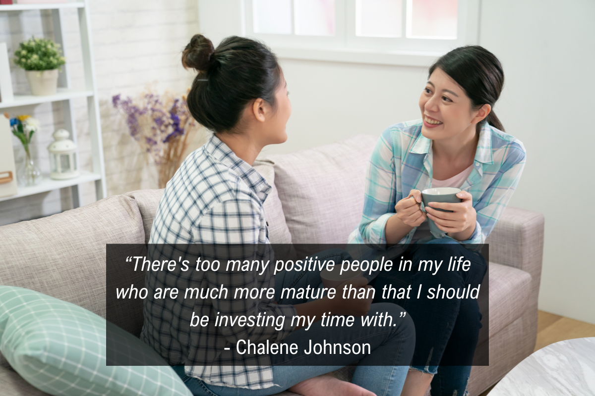 Chalene Johnson Let Go of a Friendship quote - positive people