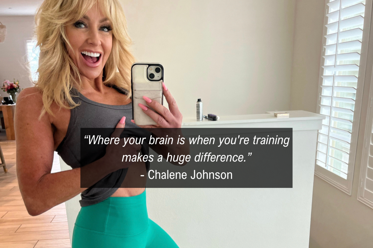 Chalene Johnson eat and Weekly Workout quote - brain