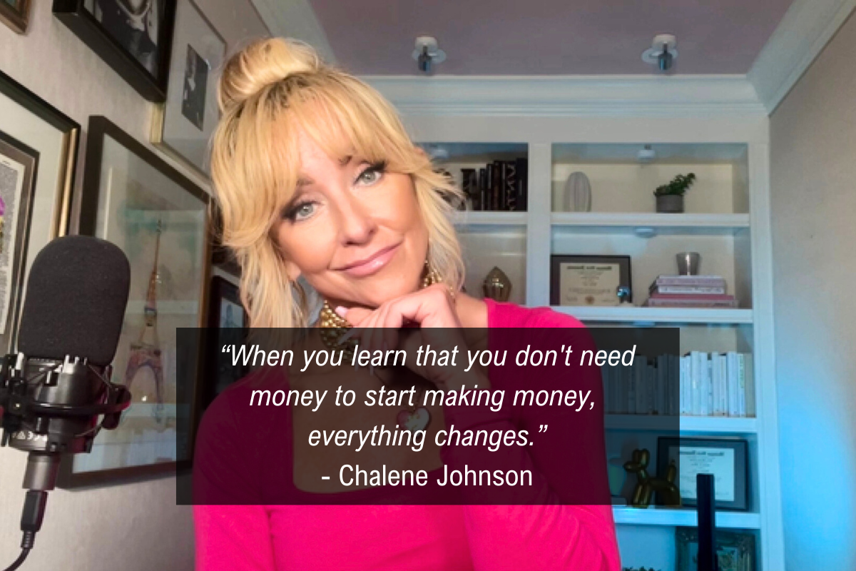 Chalene Johnson closet money quote - start making