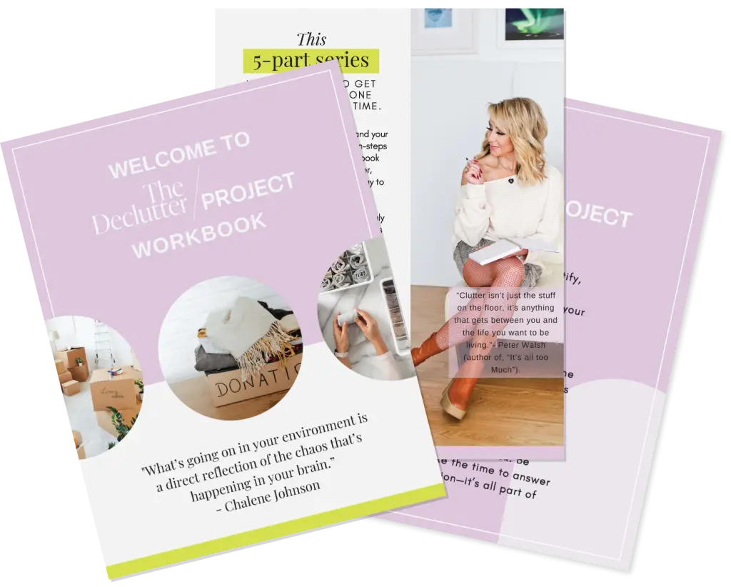 The declutter project workbook