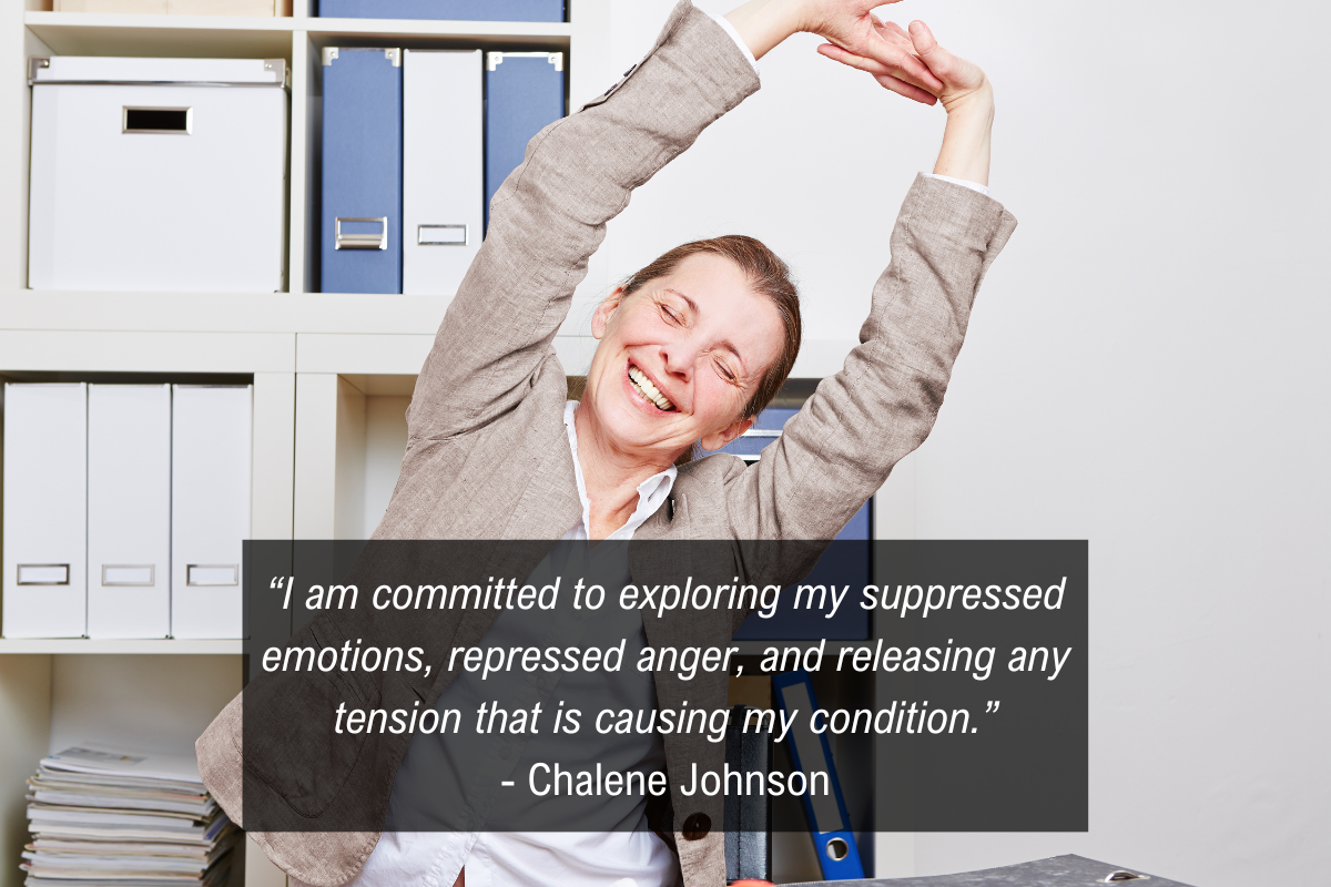 Chalene Johnson chronic pain quote - committed