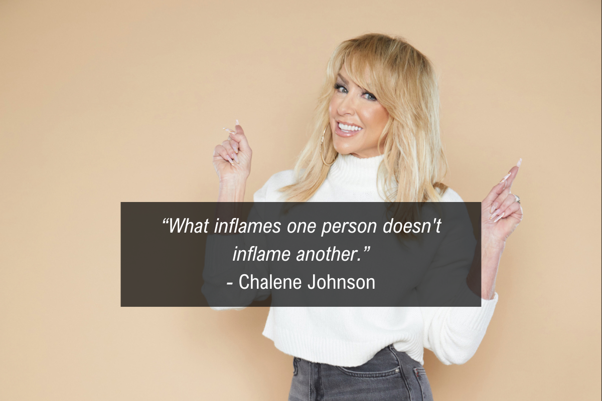 Chalene Johnson quote Gut Health Inflammation and Weight Gain - inflame