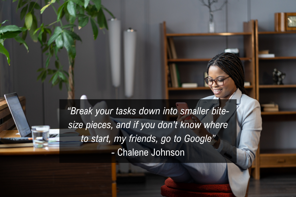 Chalene Johnson quote procrastination - Google tasks