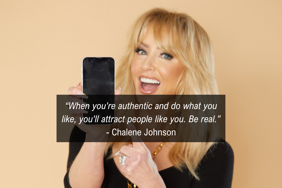 Chalene Johnson video comfortable quote - be real