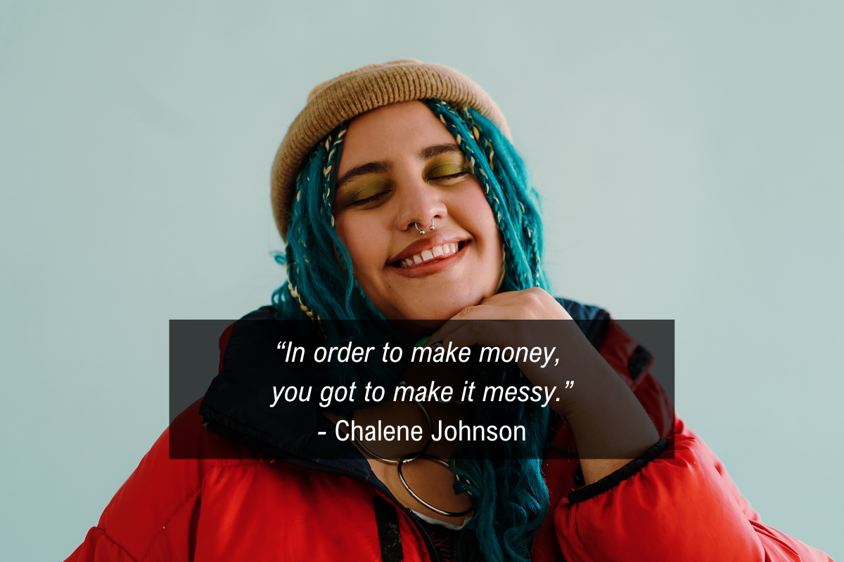 Chalene Johnson ADHD focus quote - messy money