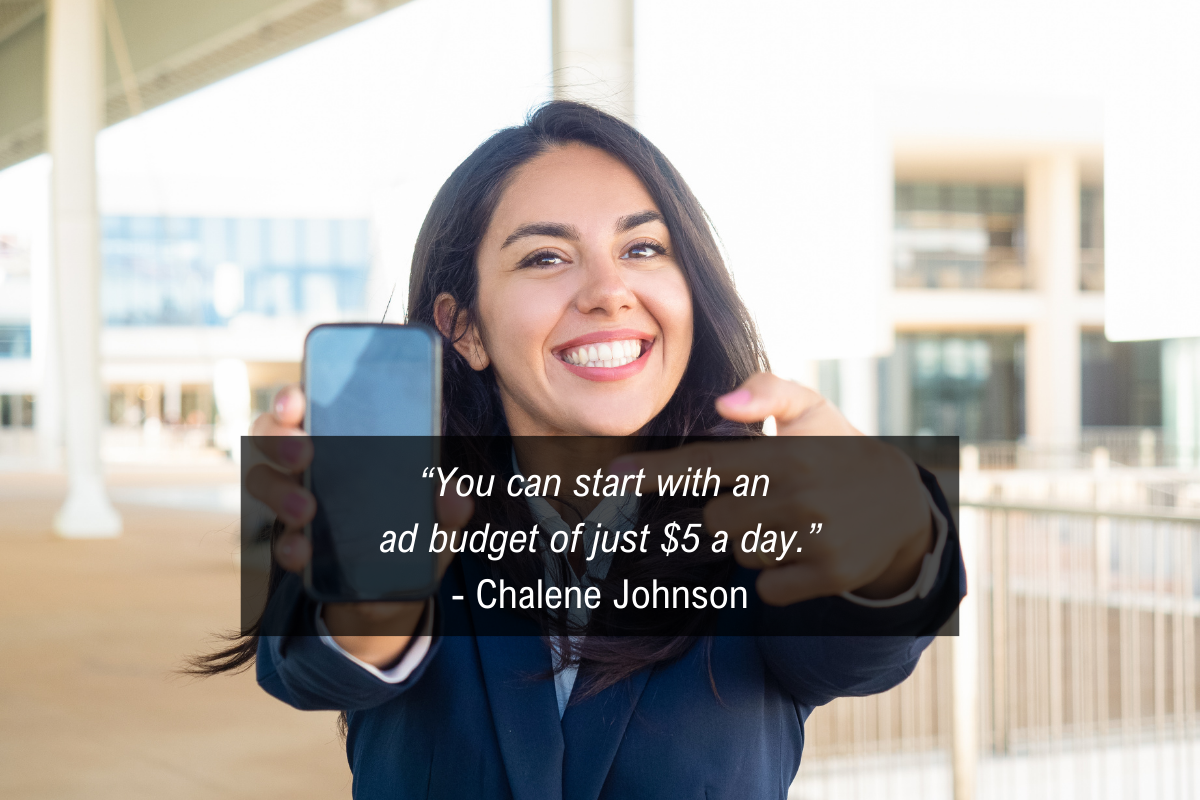 Chalene Johnson Get More Customers quote - ad budget