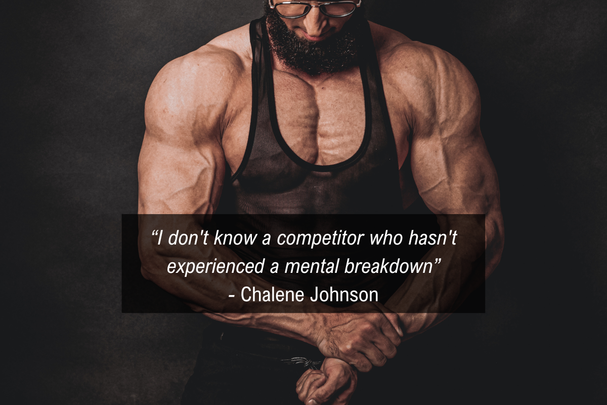 Chalene Johnson fitness competition quote - mental breakdown