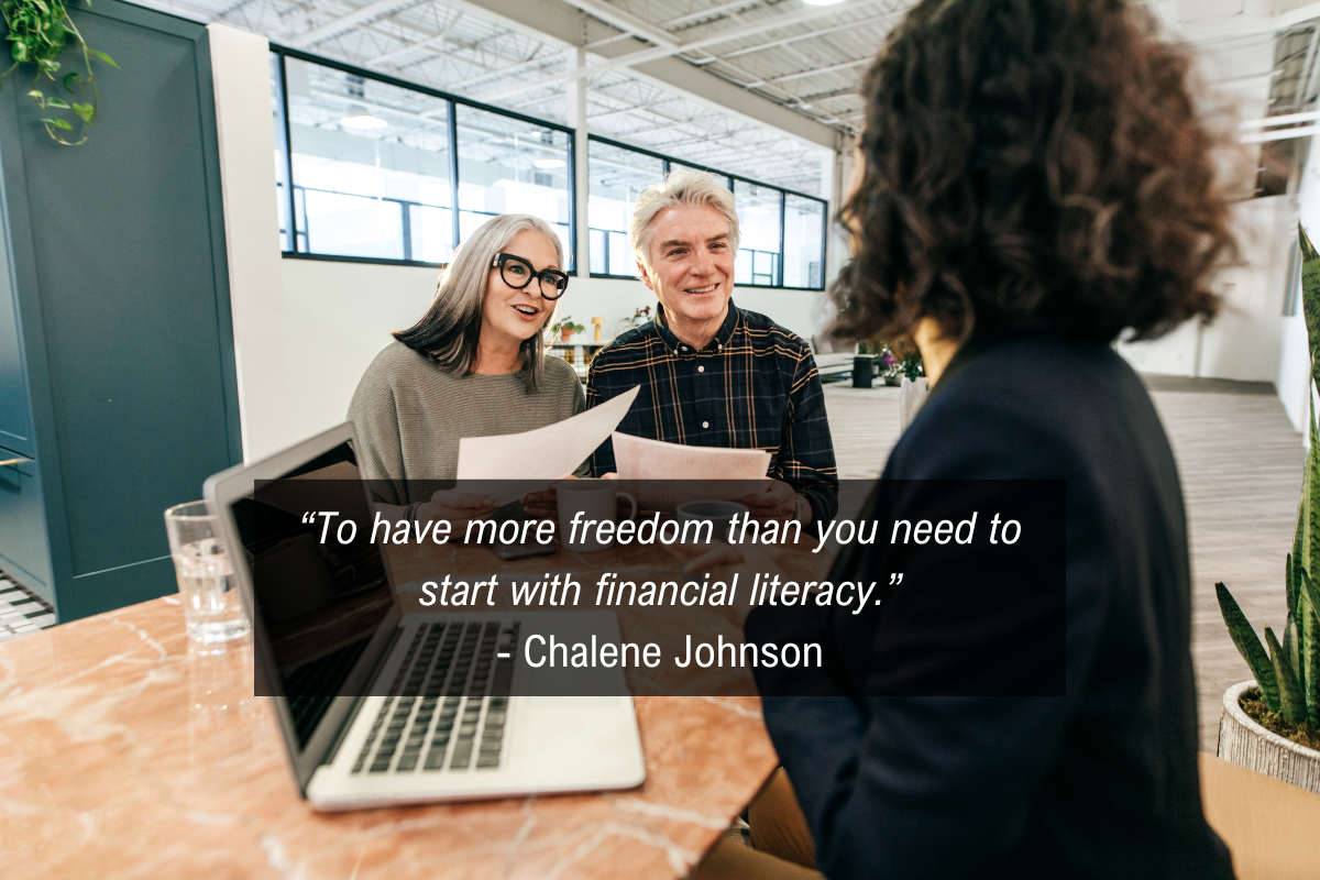 Chalene Johnson life plan quote - financial literacy