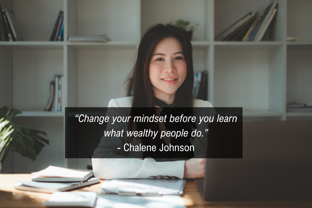 Chalene Johnson money mindset book quote - change