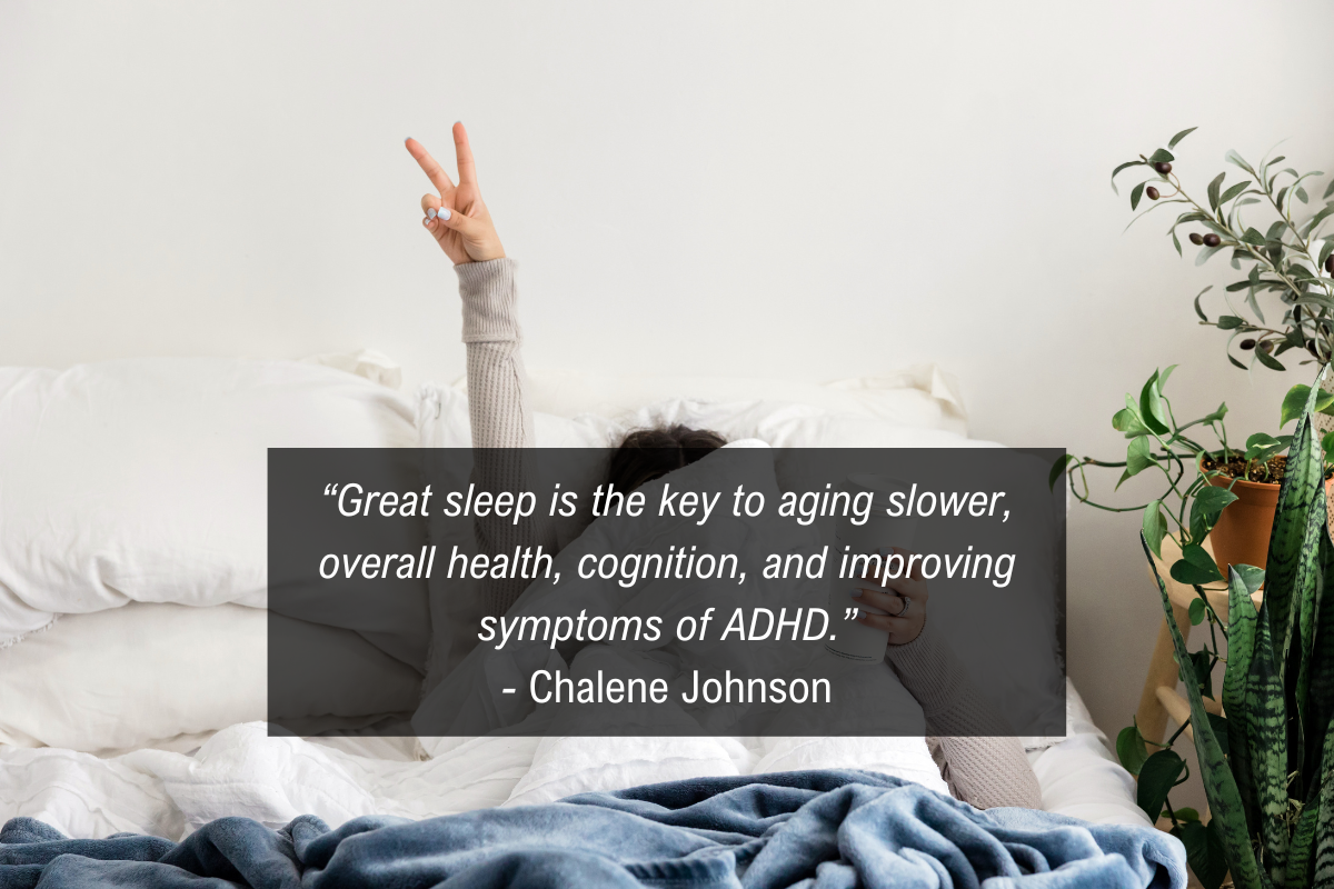 Chalene Johnson sleep position quote - age, health, adhd