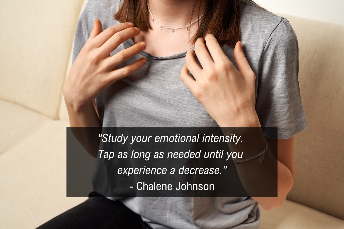 Chalene Johnson tapping quote - emotional intensity