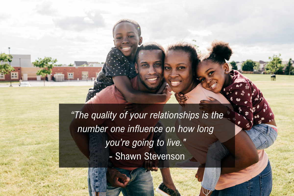 Shawn Stevenson family health quote - quality