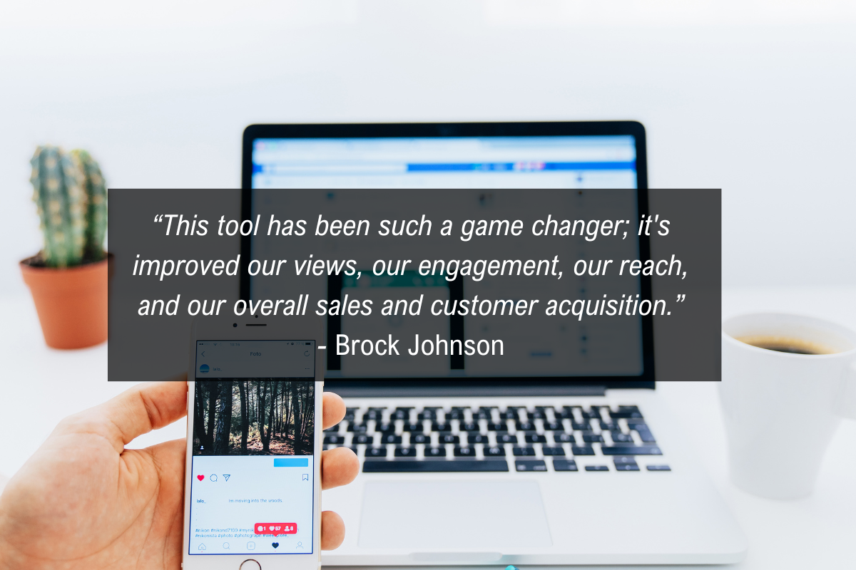 Brock Johnson Instagram dm automation quote - sales