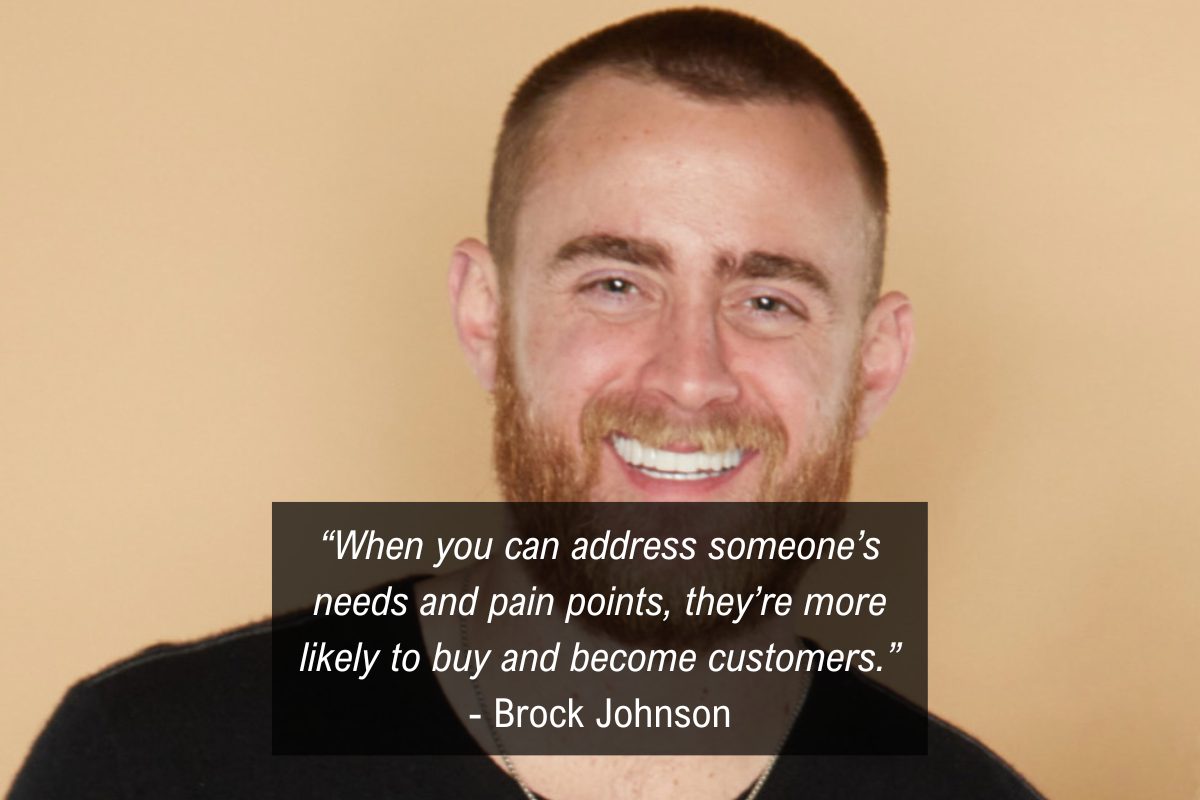 Brock Johnson Instagram money quote - pain points
