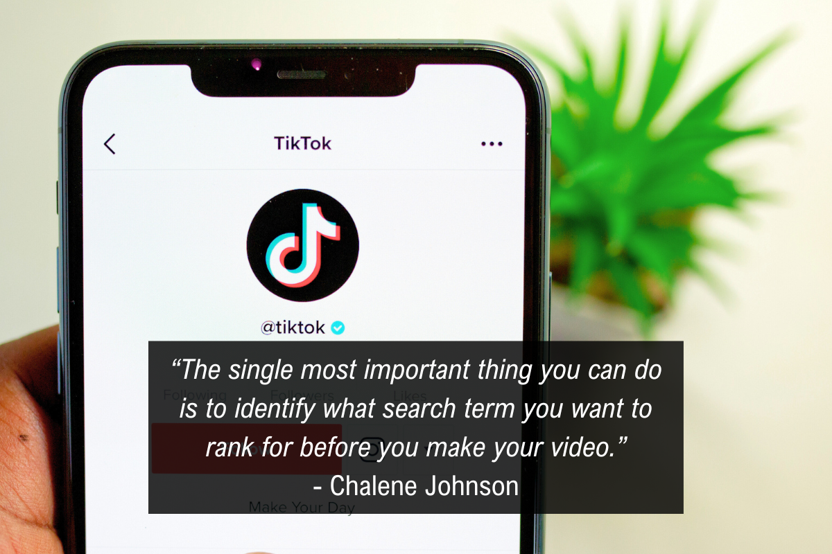 Chalene Johnson 10k Followers on TikTok quote - search rank
