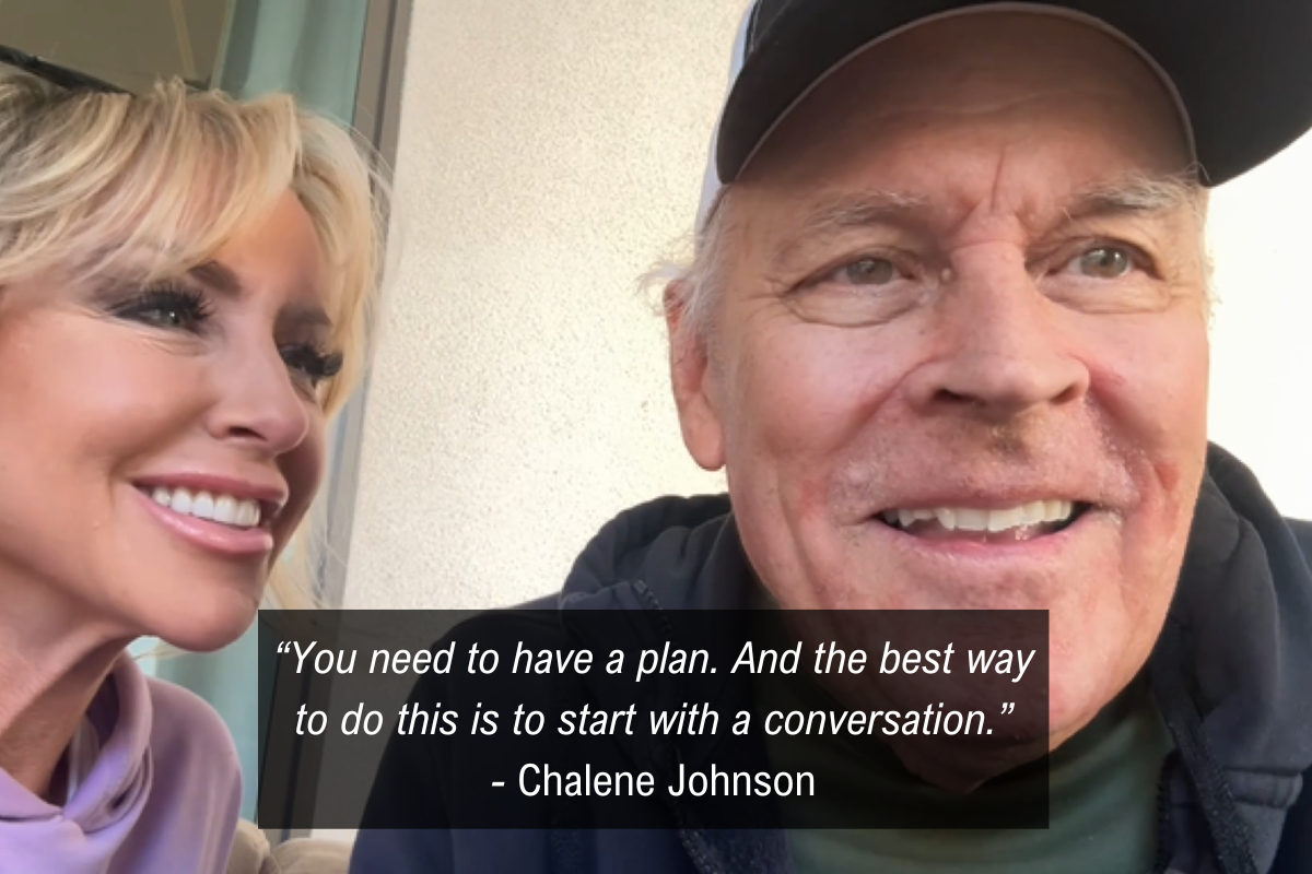 Chalene Johnson aging parents quote - plan