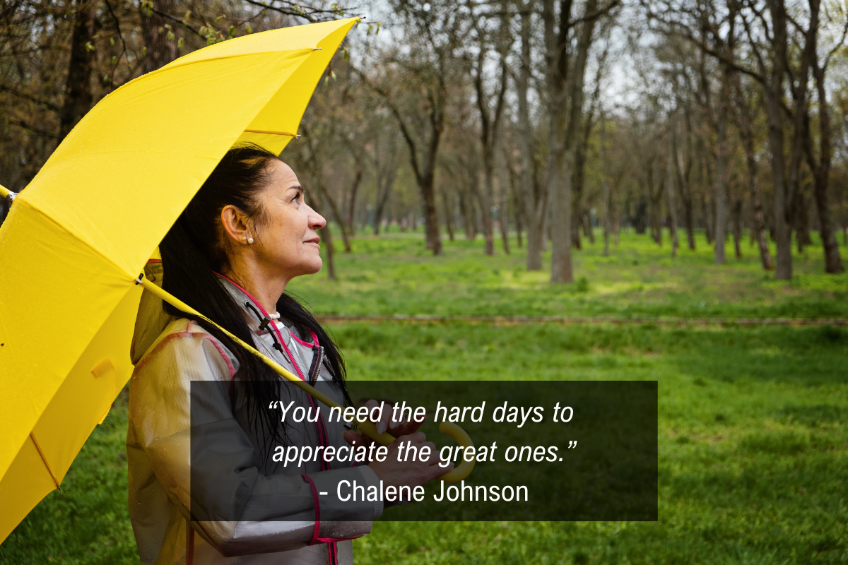 Chalene Johnson life can be a downer quote - hard days