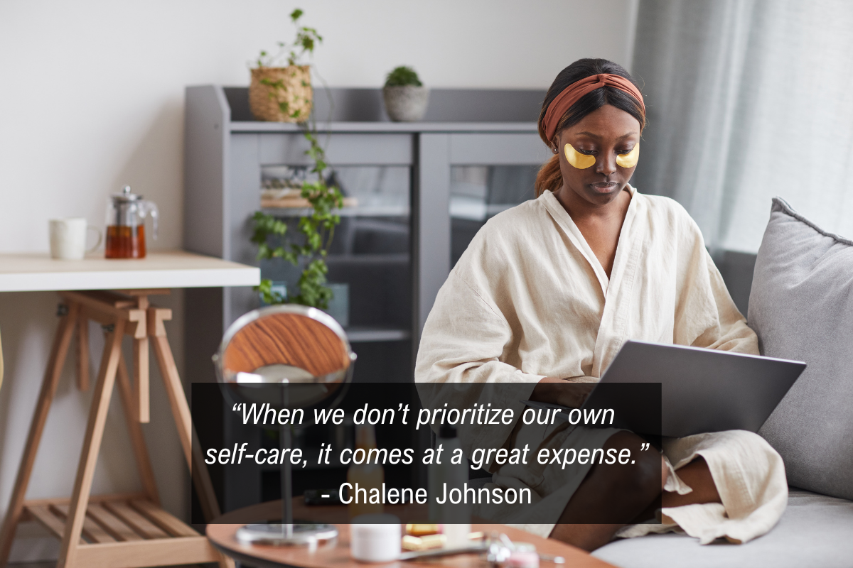 Chalene Johnson self care quote - prioritize