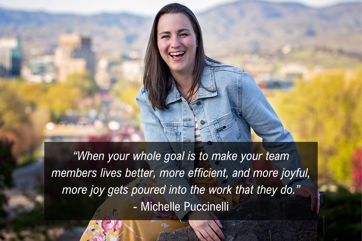 Michelle Puccinelli hiring quote - joy