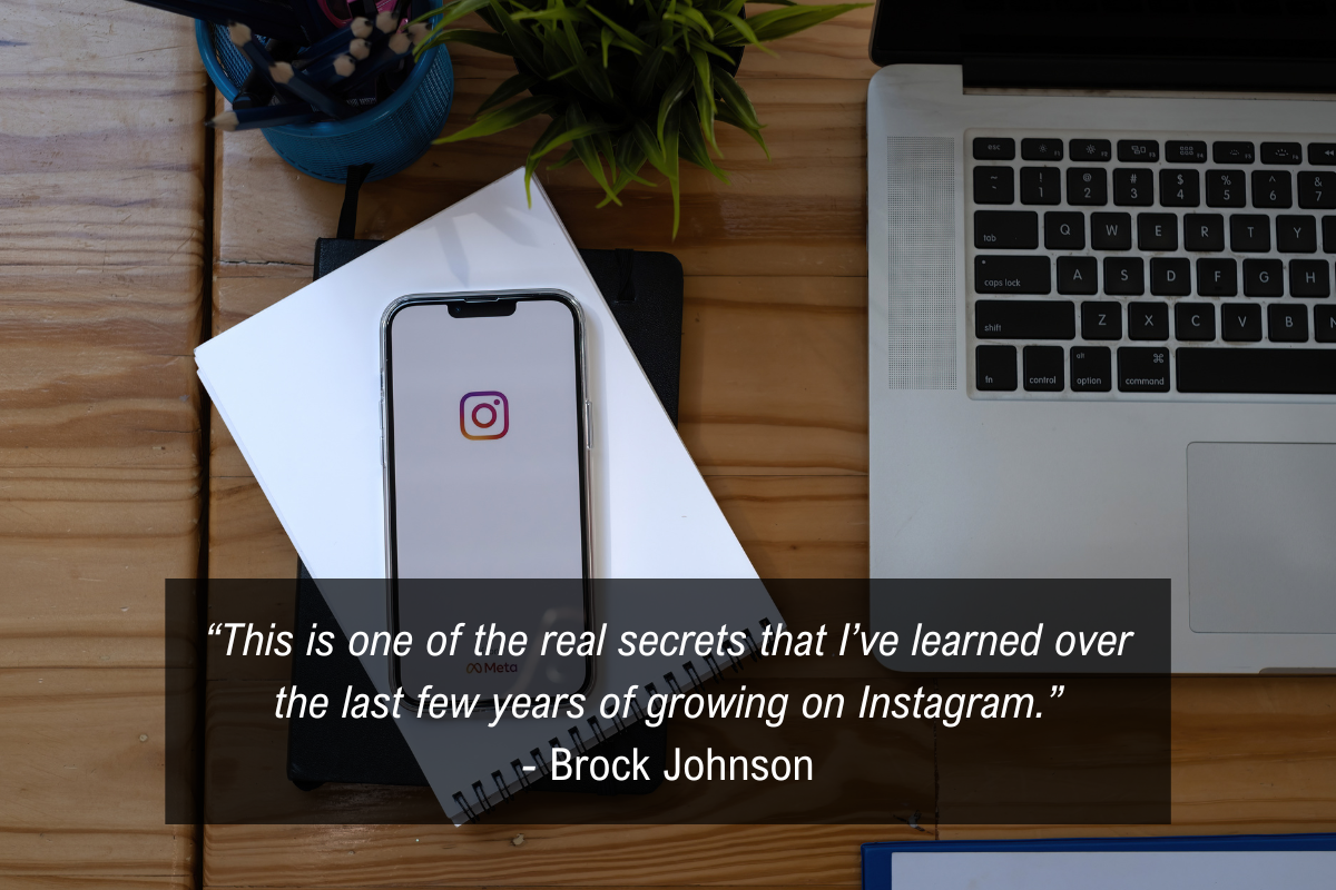 Brock Johnson Instagram Reels quote - secret