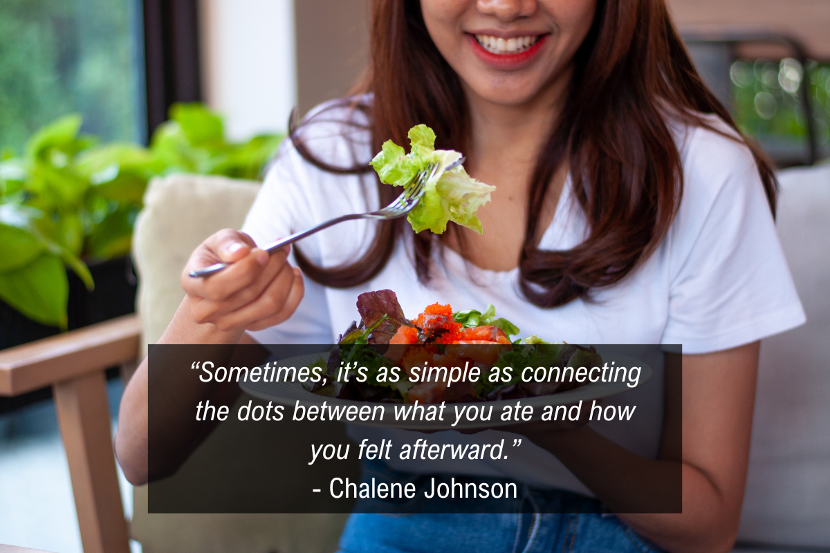 Chalene Johnson Food Sensitivity quote - simple
