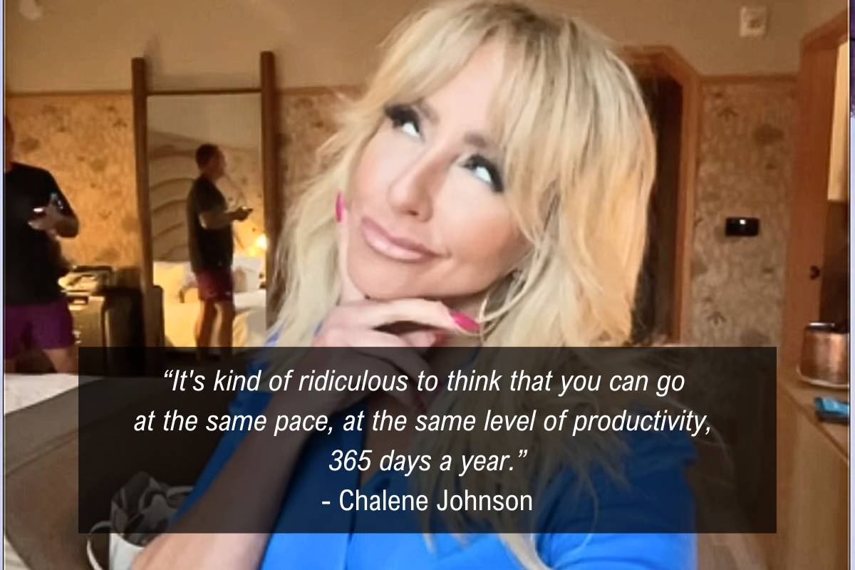 Chalene Johnson Productivity quote - 365