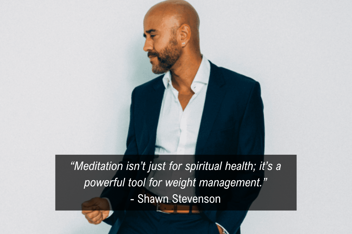 Chalene Johnson Shawn Stevenson morning habits quote - meditation