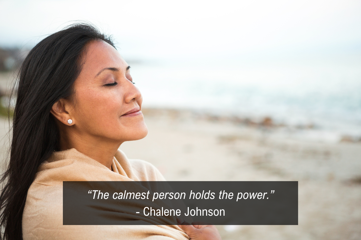 Chalene Johnson assertive and confident quote - calm