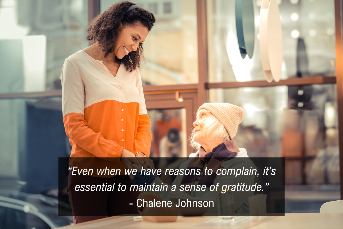 Chalene Johnson complain quote - gratitude