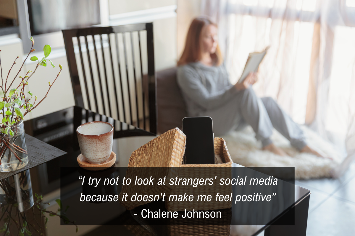 Chalene Johnson positive attitude quote - social media