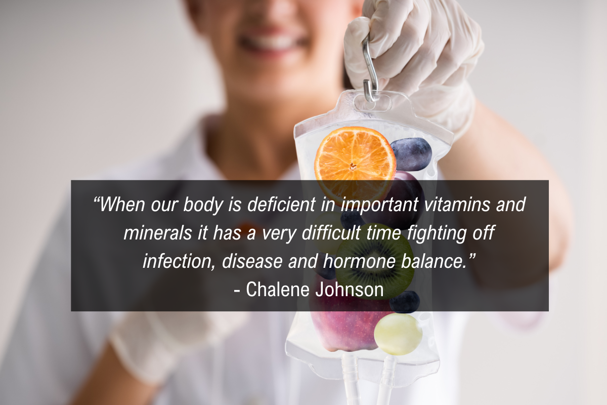 Chalene Johnson vitamin and mineral quote - disease hormone