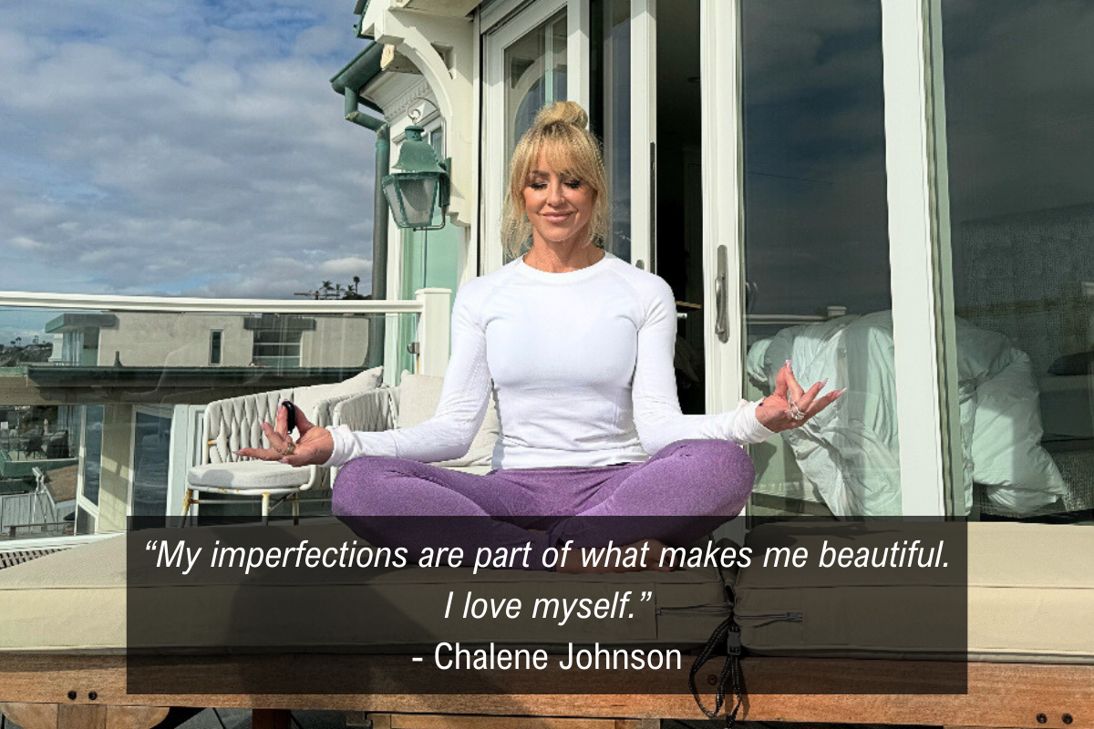 Chalene Johnson body confidence quote - imperfection