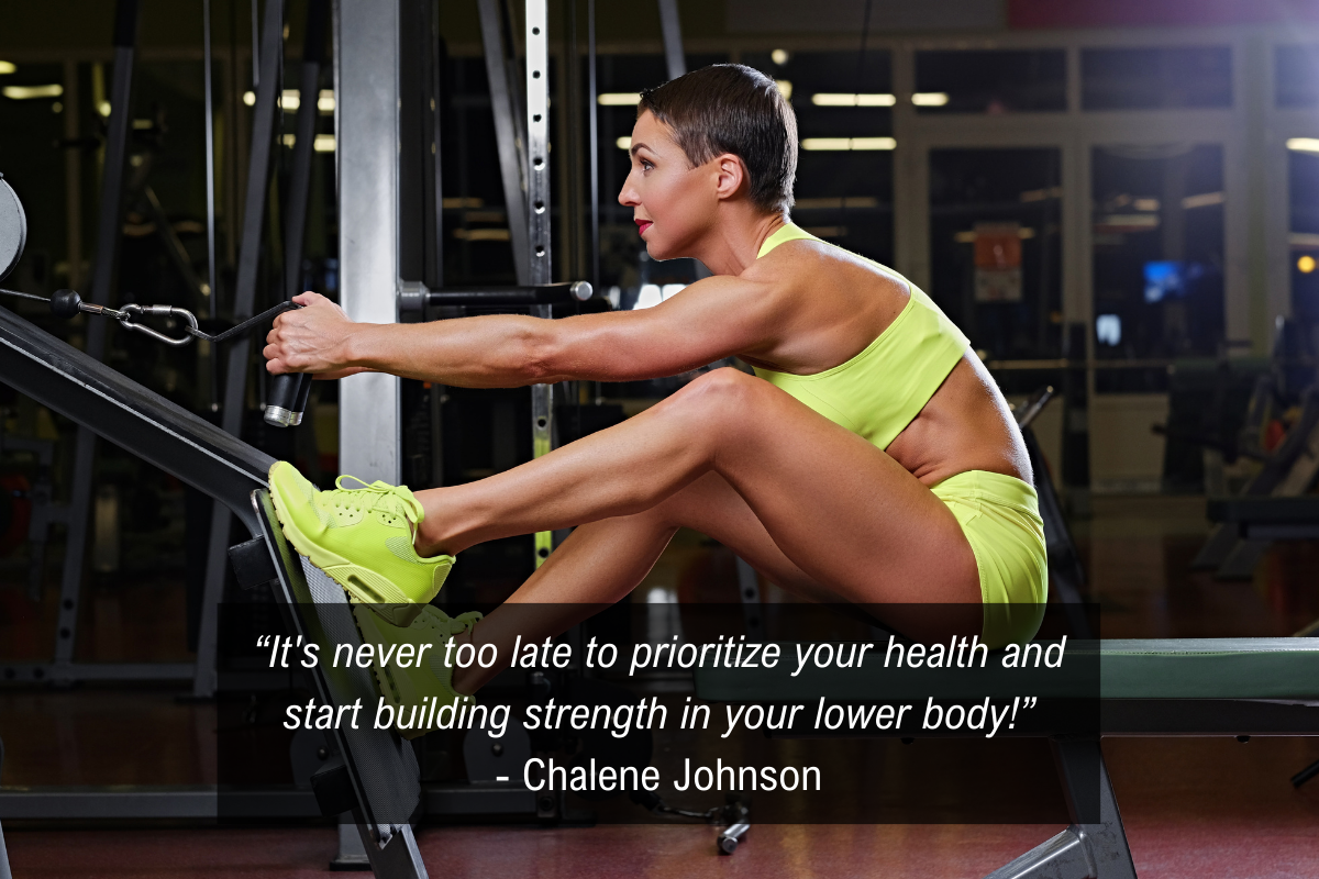 Chalene Johnson lower body routine quote - prioritize