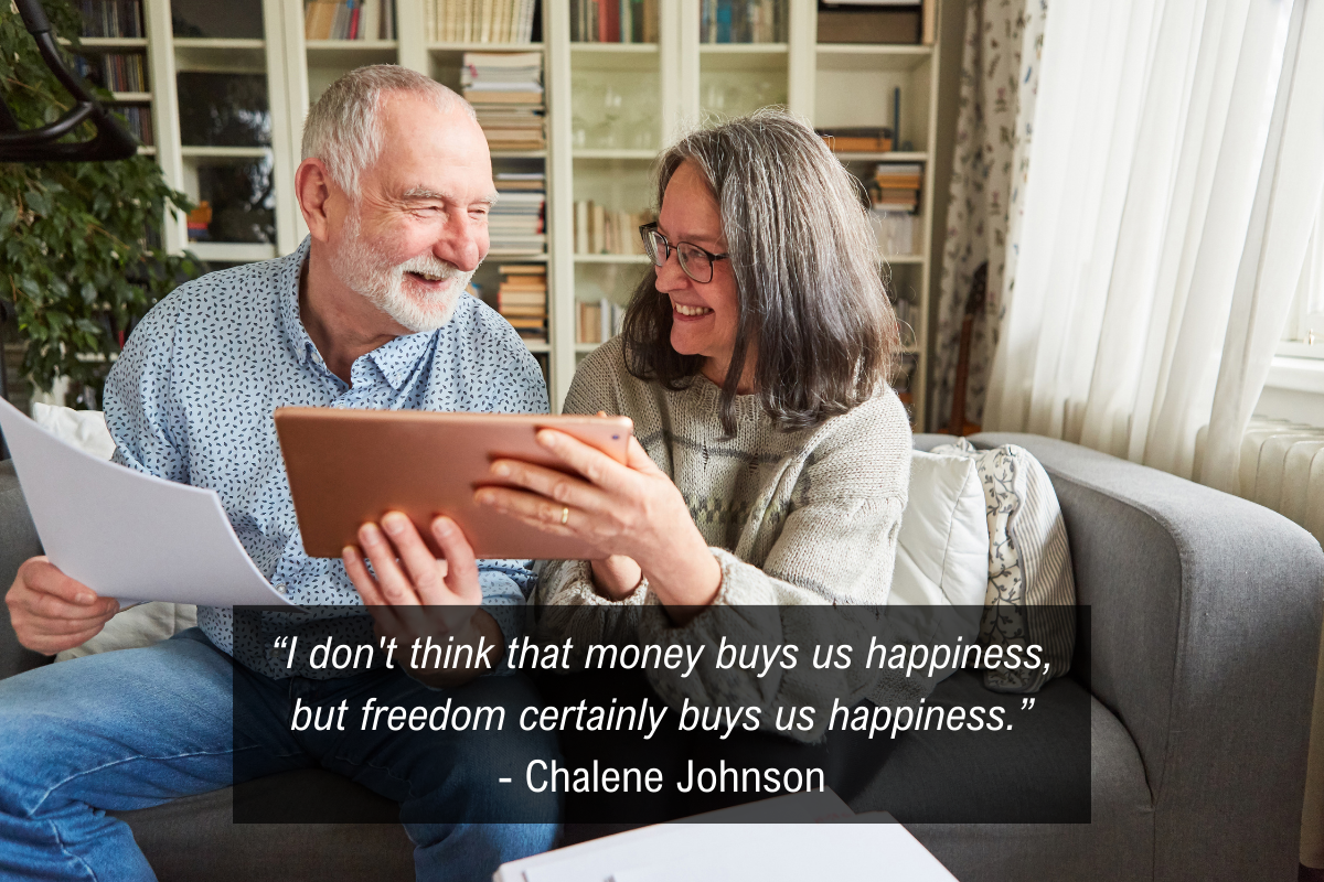 Chalene Johnson more freedom in your life quote - happiness
