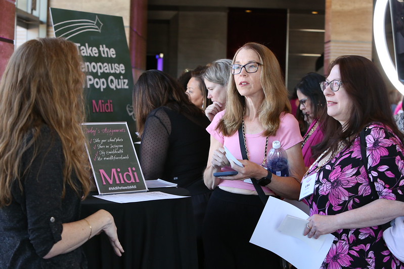 Midi Health sponsoring Camp Be More with a hormone booth